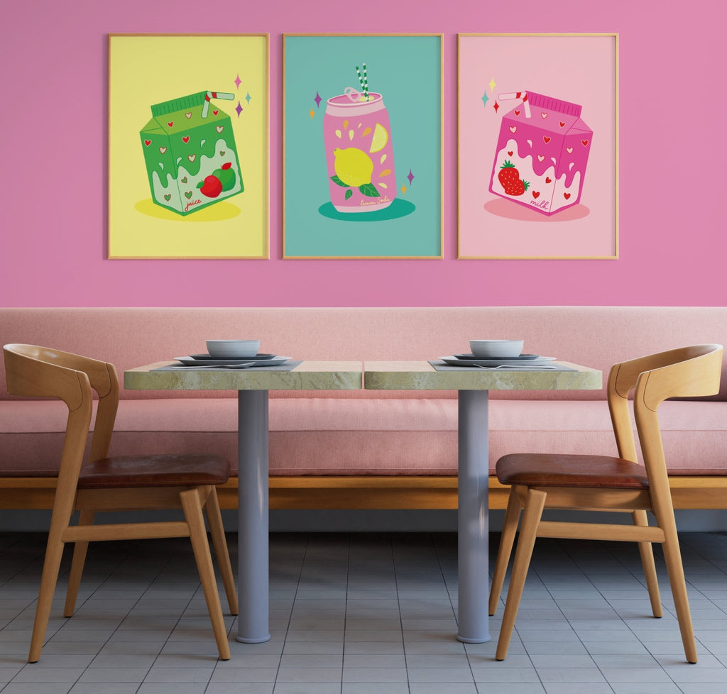 Apple Juice Carton Print - Colour Your Life Club