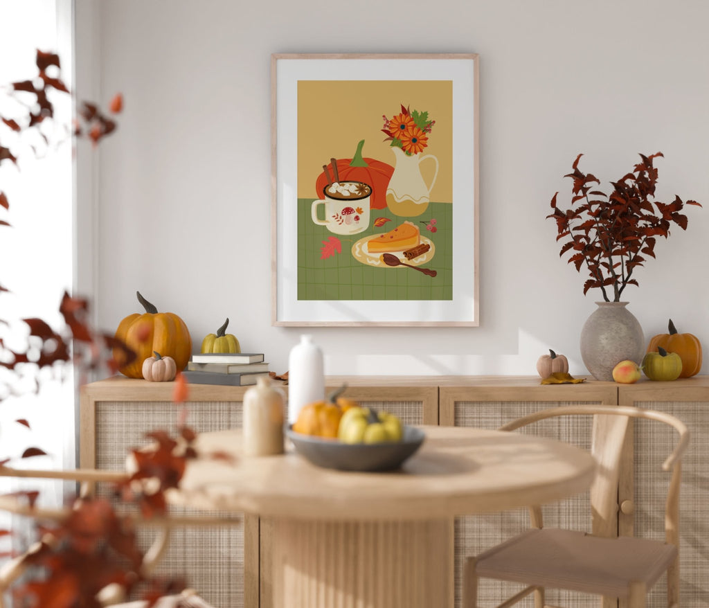 Autumn Pumpkin Pie Print - Colour Your Life Club