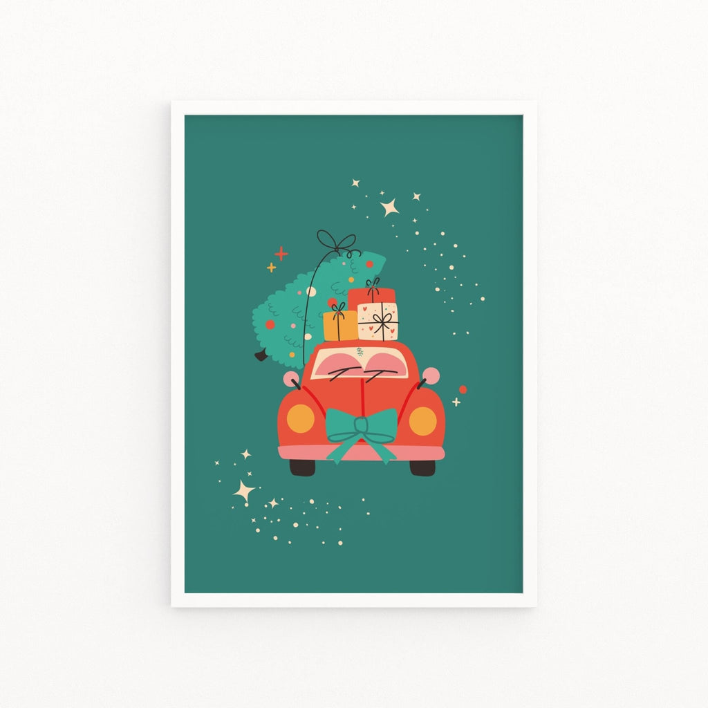 Christmas Tree Car Print - Colour Your Life Club