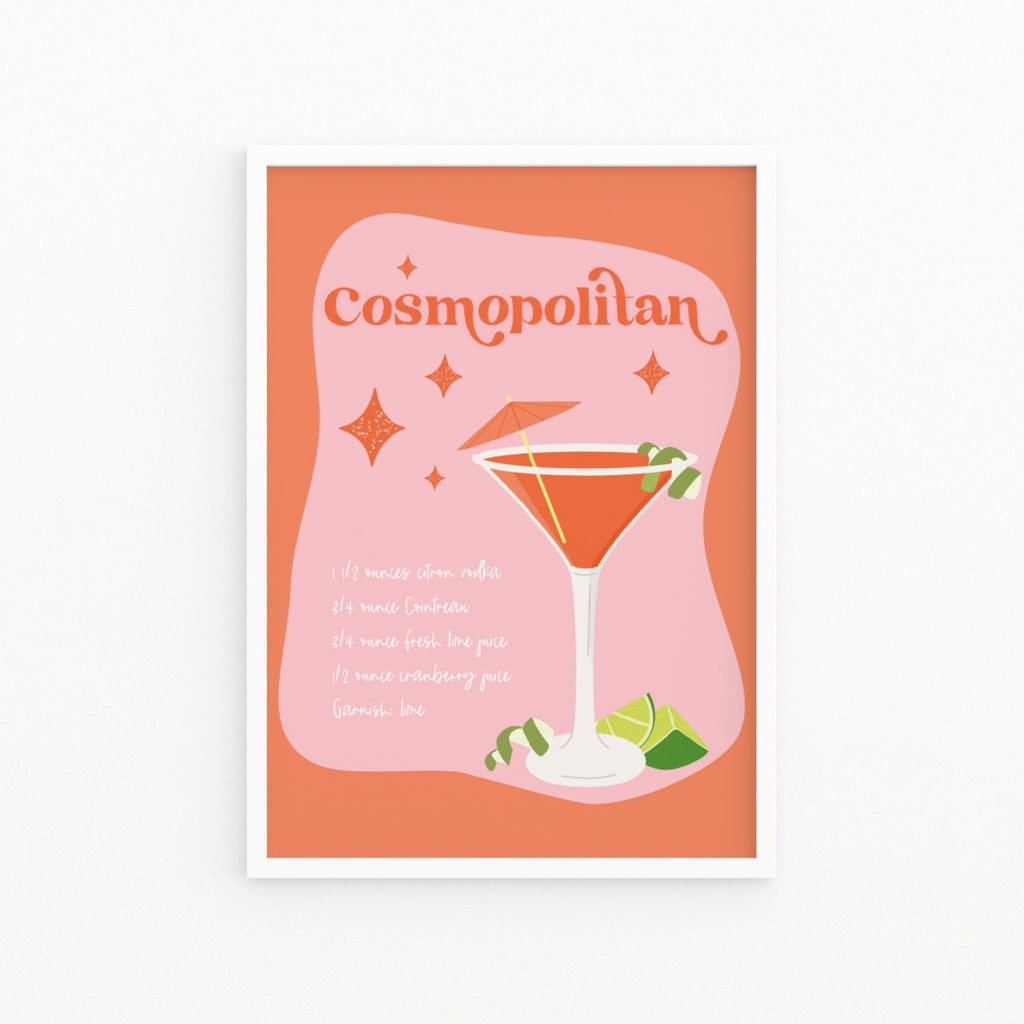 Cosmopolitan Cocktail Print - Colour Your Life Club