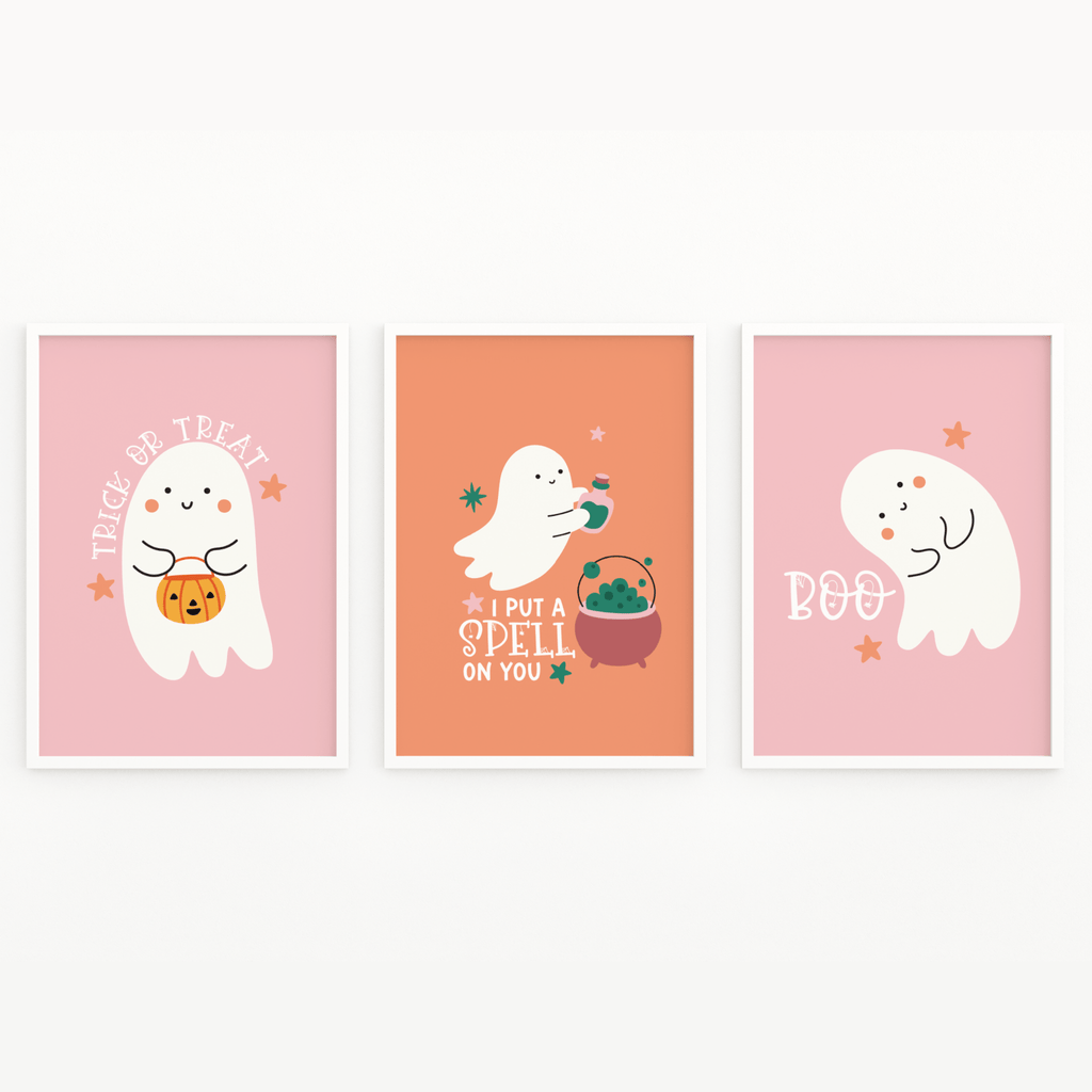 Cute Ghost Print Set - Colour Your Life Club