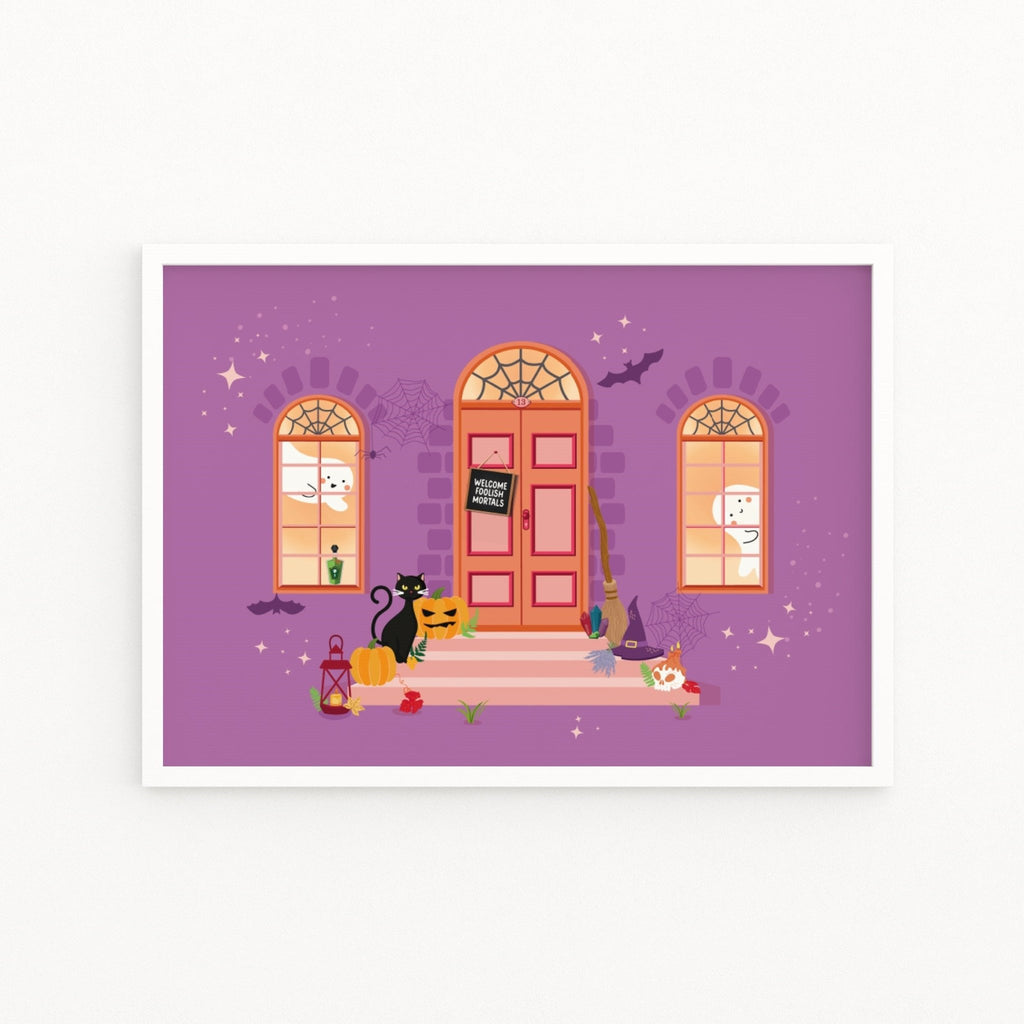 Halloween Haunted House Print - Colour Your Life Club