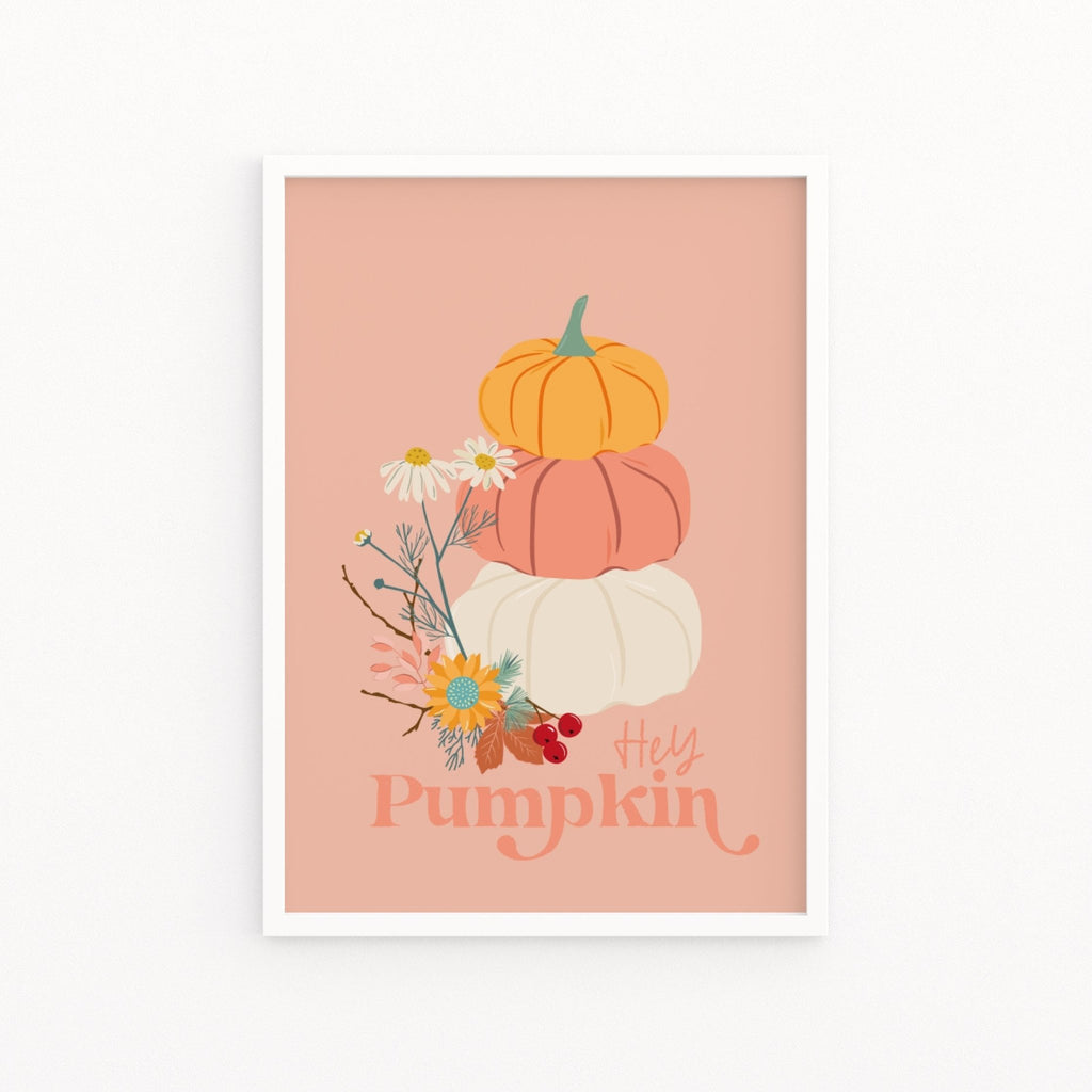 Hey Pumpkin Boho Autumn Print - Colour Your Life Club