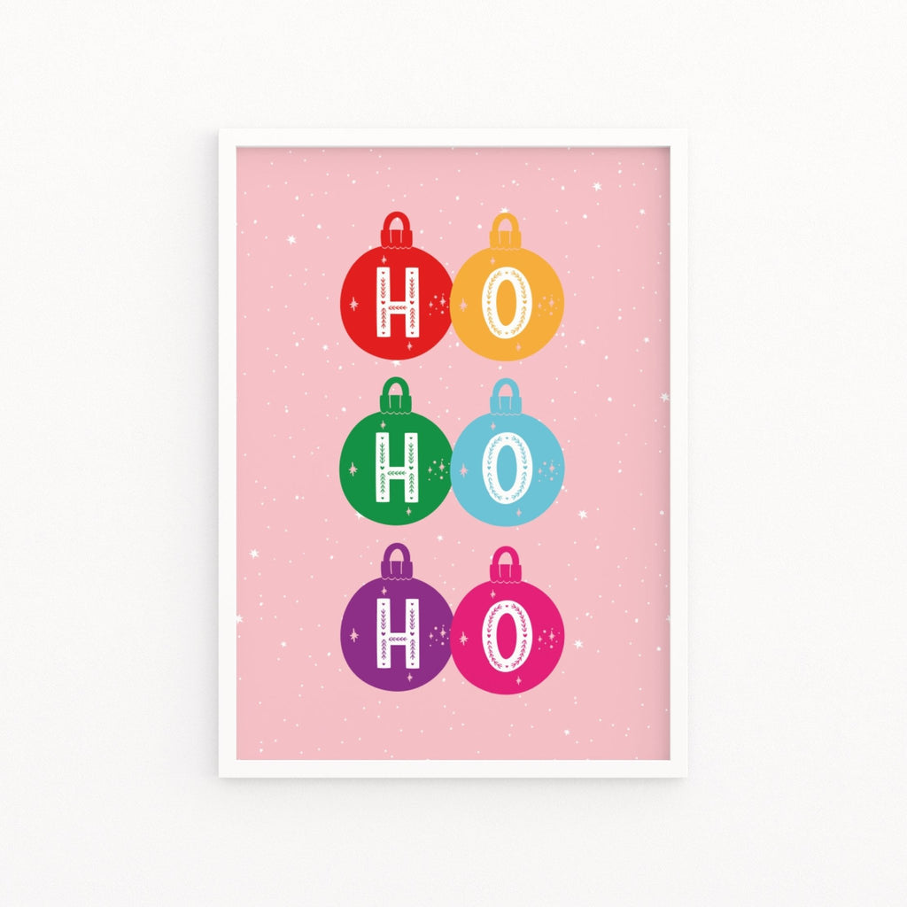 Ho Ho Ho Christmas Print - Colour Your Life Club