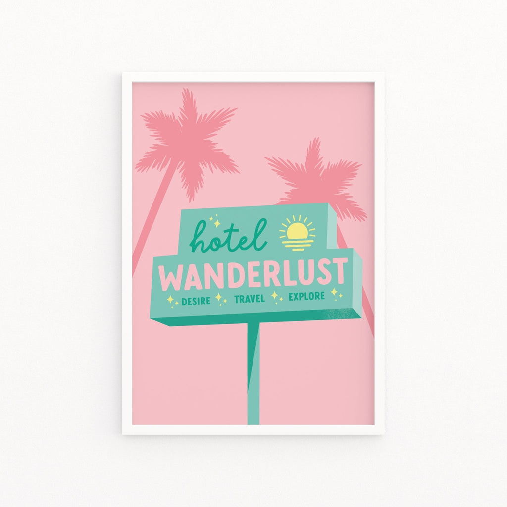 Hotel Wanderlust Summer Print - Colour Your Life Club