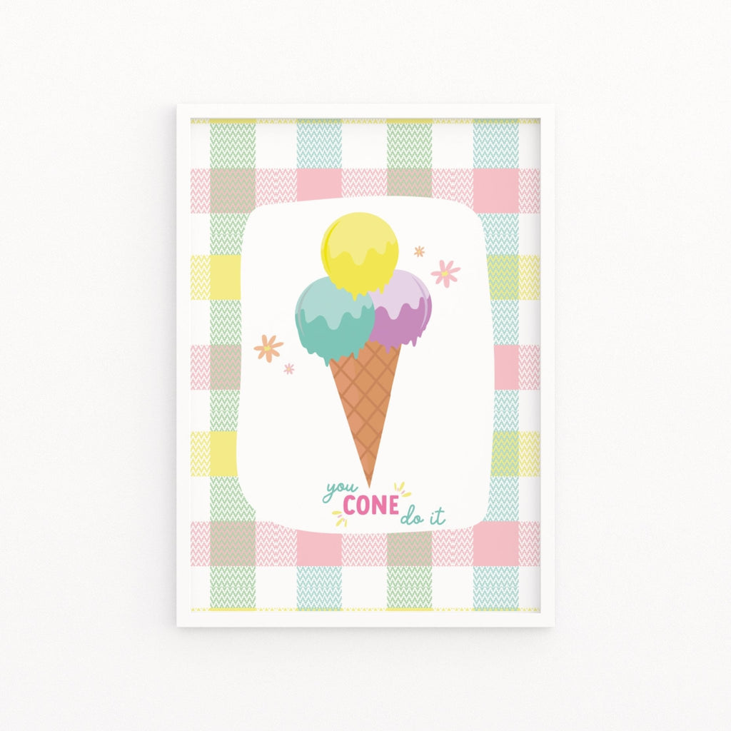 Ice Cream You Cone Do It Pun Print - Colour Your Life Club