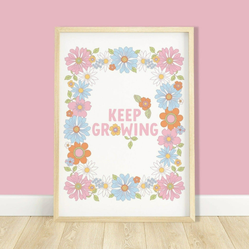 Keep Growing Botancial Print | UNFRAMED A5 A4 A3 - Colour Your Life Club