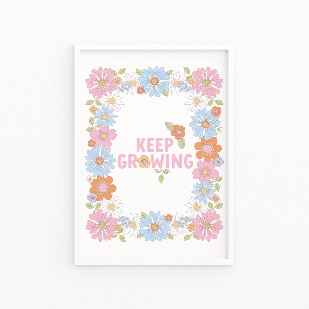 Keep Growing Botanical Print - Colour Your Life Club