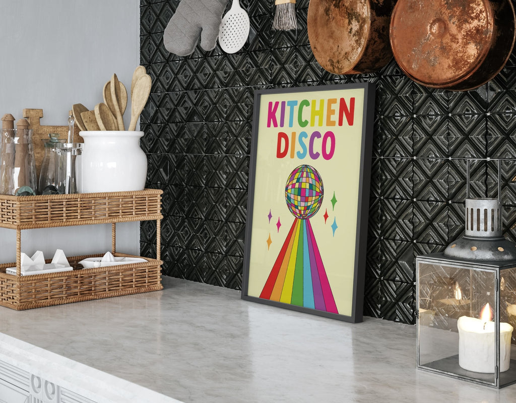 Kitchen Disco Rainbow Print - Colour Your Life Club