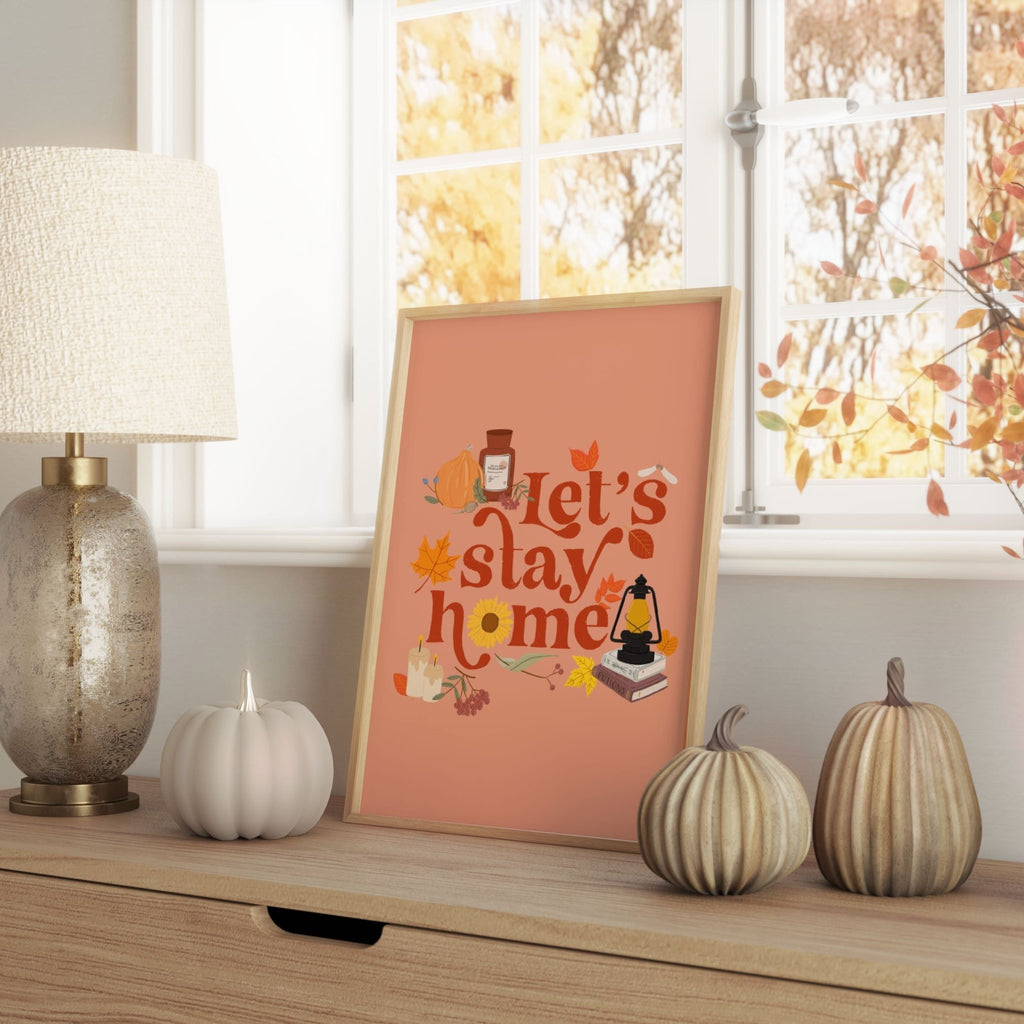 Let's Stay Home Autumn Print - Colour Your Life Club