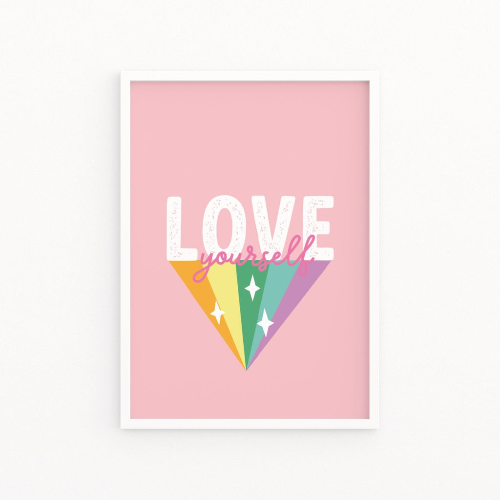 Love Yourself Pastel Print - Colour Your Life Club