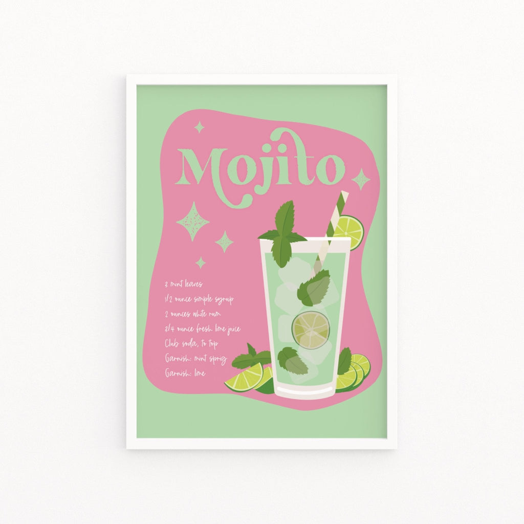 Mojito Cocktail Print - Colour Your Life Club