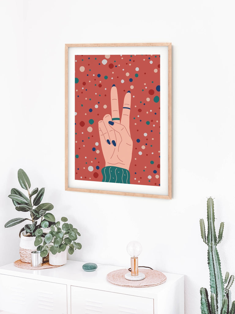 Peace Sign Spotted Print - Colour Your Life Club