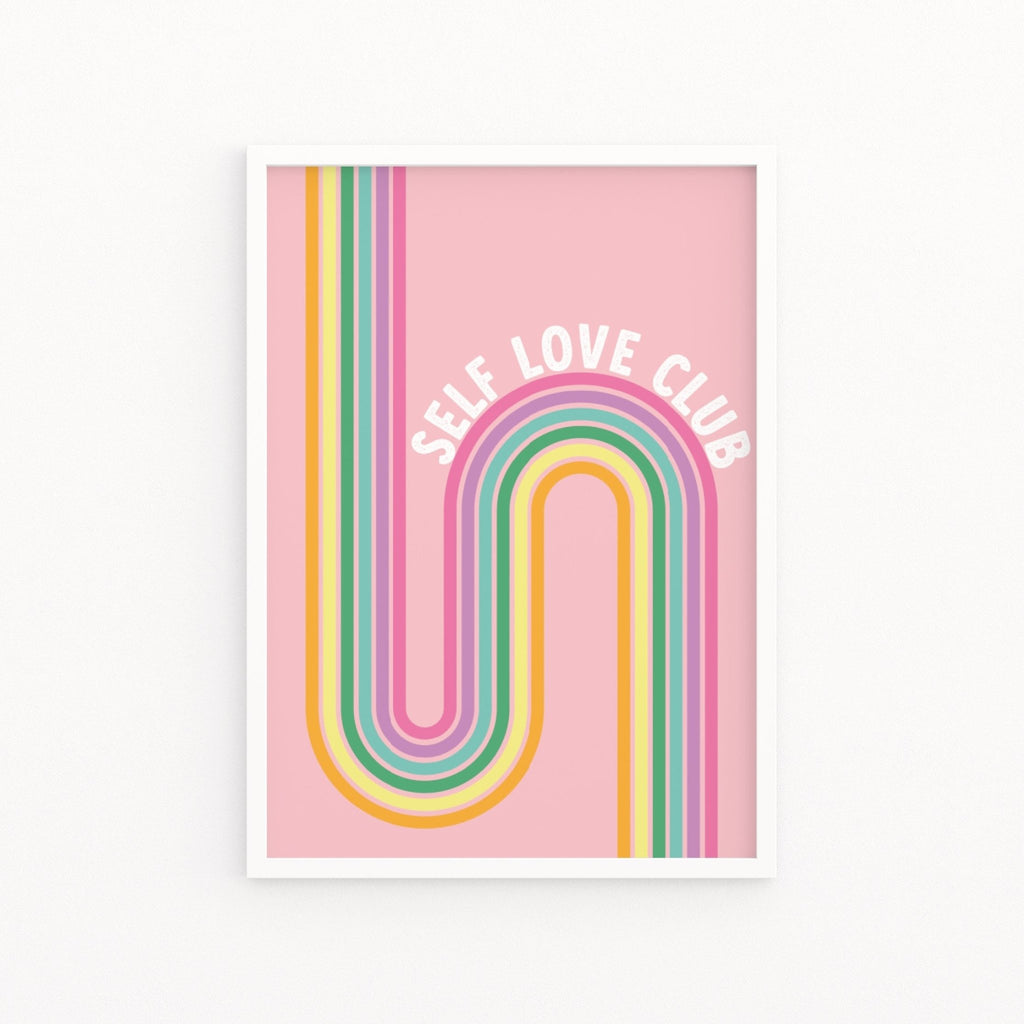 Self Love Club Pastel Rainbow Print - Colour Your Life Club