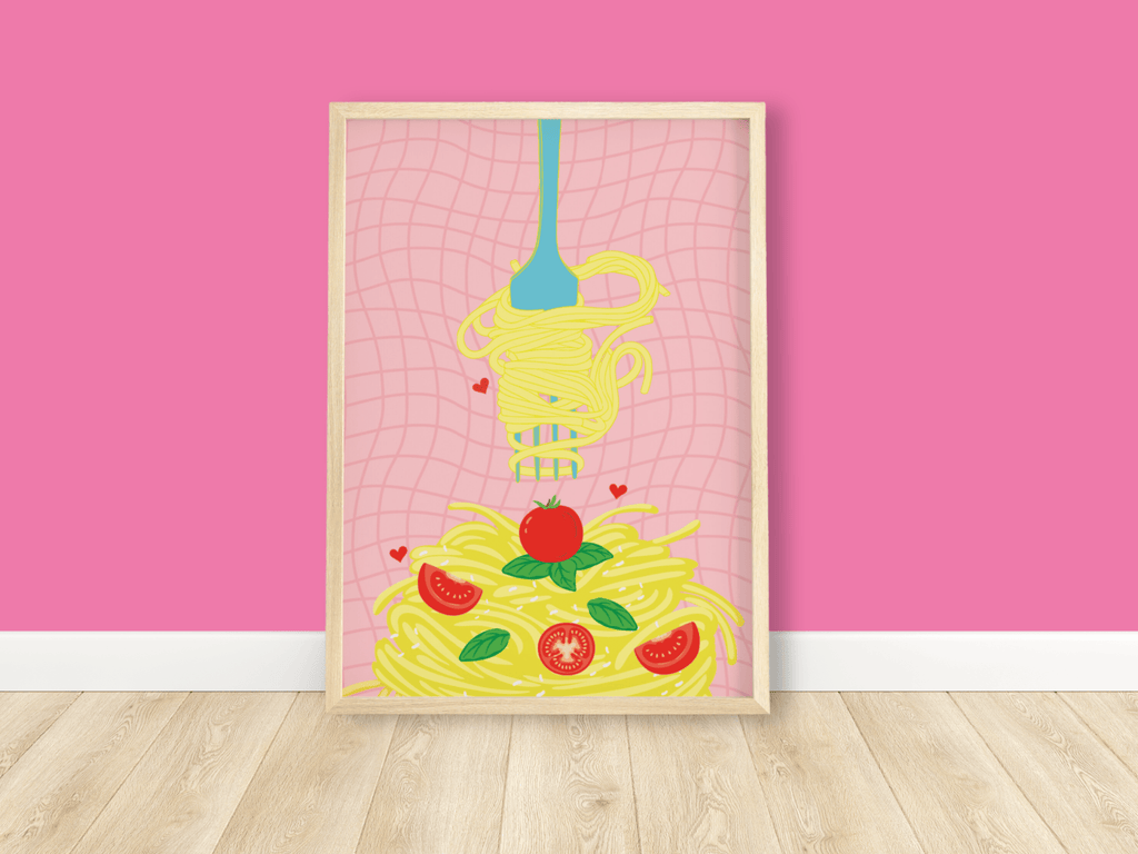 Spaghetti Pasta Print - Colour Your Life Club