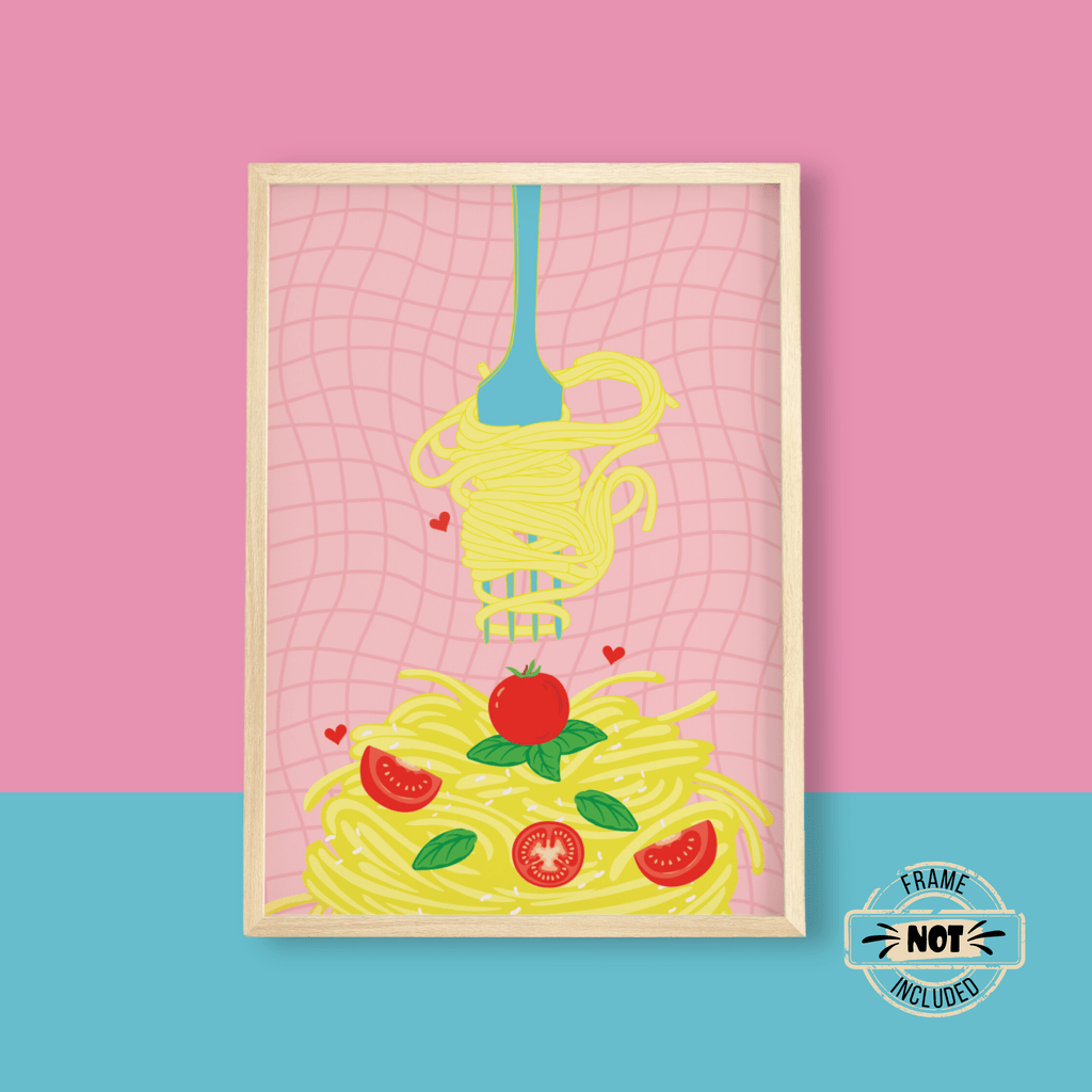 Spaghetti Pasta Print - Colour Your Life Club