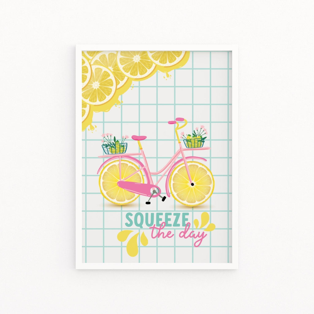 Squeeze the Day Lemon Print - Colour Your Life Club