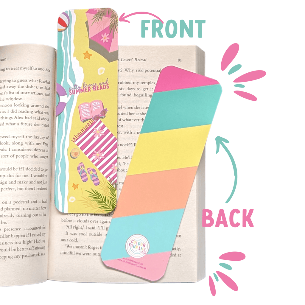 Summer Reads Bookmark - Colour Your Life Club