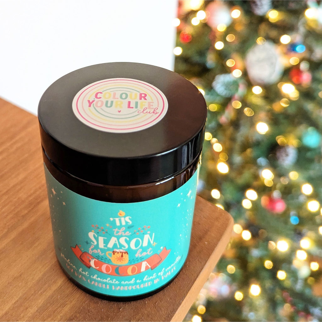 Tis The Season for Hot Cocoa Soy Wax Candle - Colour Your Life Club