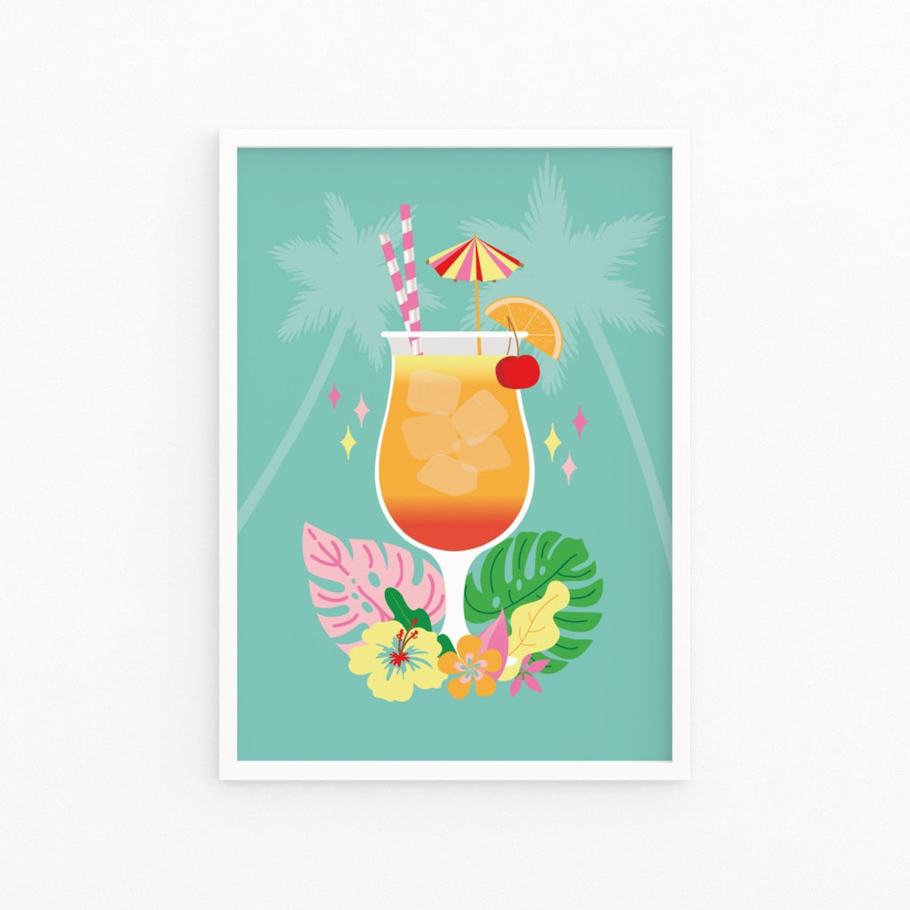 Tropical Breeze Cocktail Print - Colour Your Life Club
