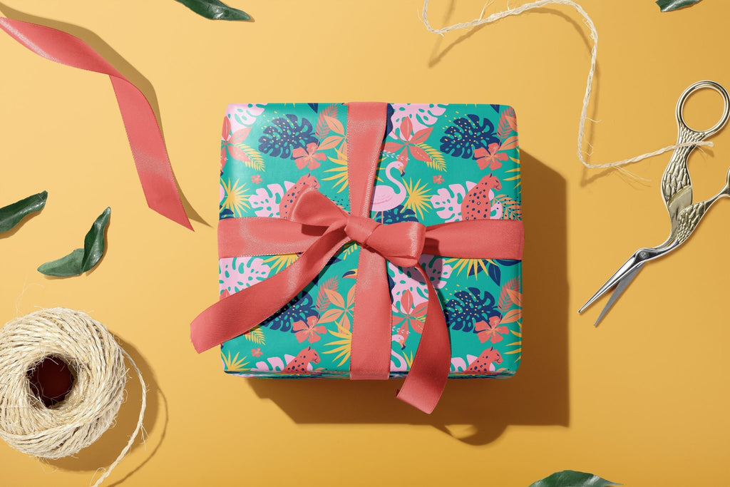 Tropical Jungle Wrapping Paper - Colour Your Life Club