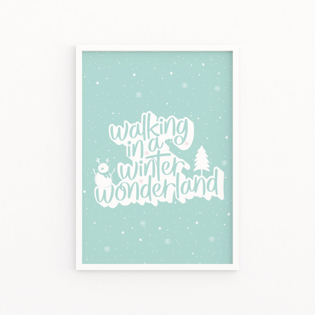 Walking in a Winter Wonderland Print - Colour Your Life Club