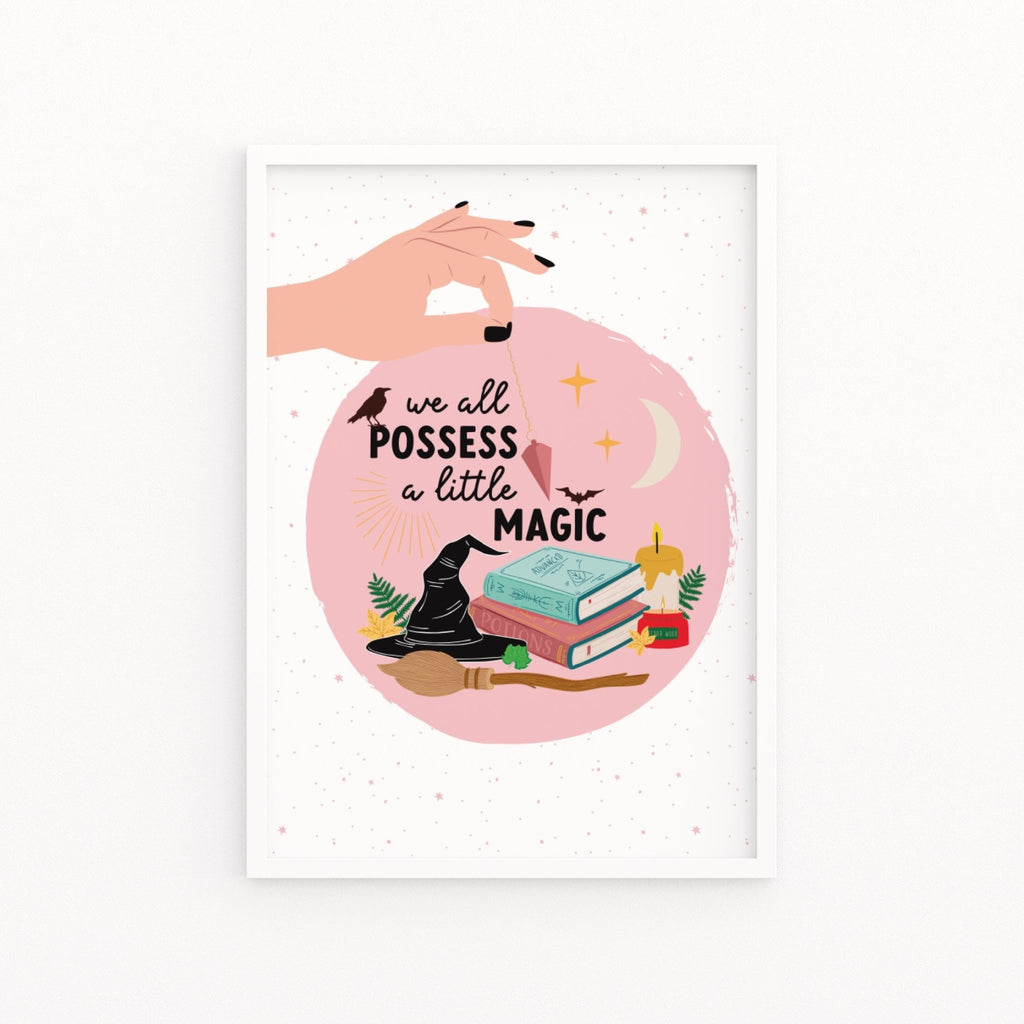 We All Possess a Little Magic Witch Print - Colour Your Life Club