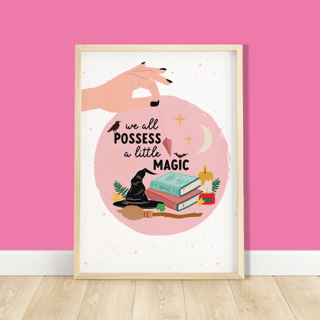 We All Possess a Little Magic Witch Art Print from Colour Your Life Club