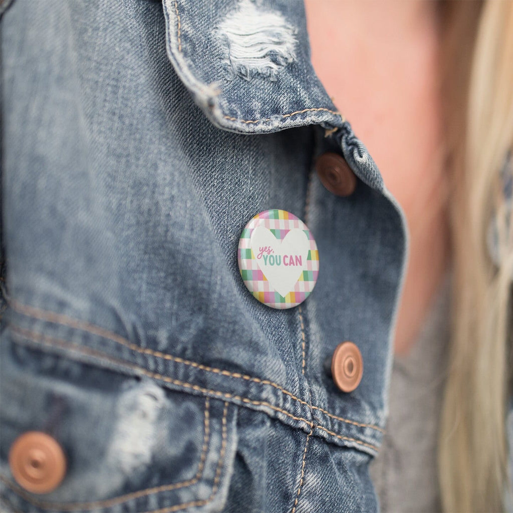 Yes You Can Pastel Button Badge - Colour Your Life Club